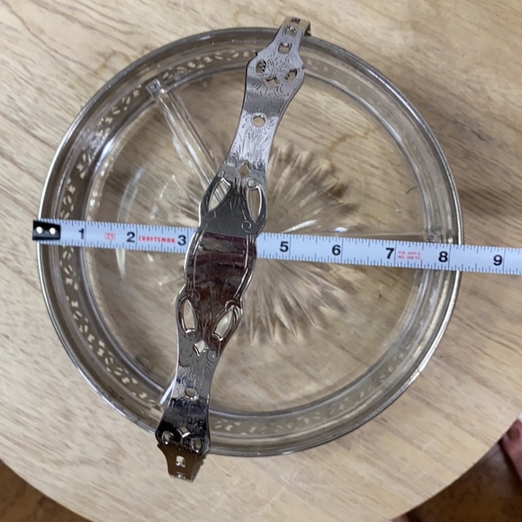 Vintage Silver and glass hors-d’œuvre dish - Picture 7 of 8